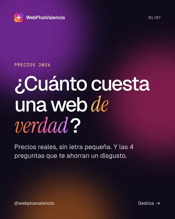 ¿Cuánto cuesta una web de verdad? Precios 2026