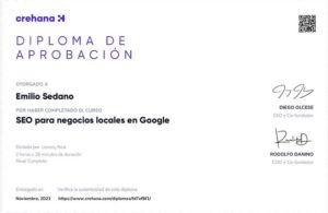 Curso online de SEO para Google My Business por Llorenc Real. Os comento mi opiniÃ³n sobre el curso que he echo Online de SEO.